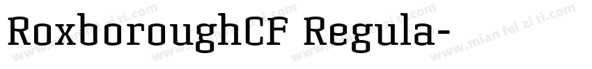 RoxboroughCF Regula字体转换